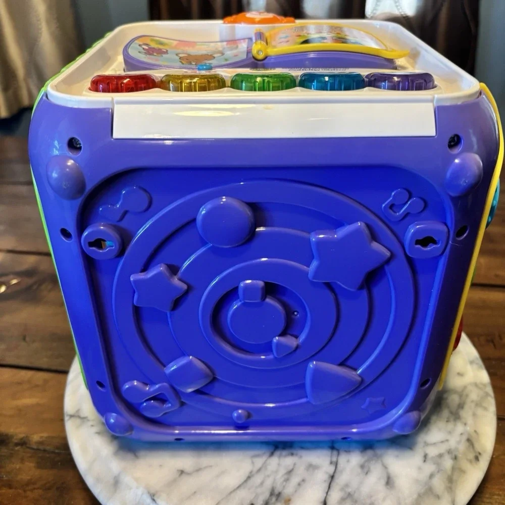 VTech Sort and Discover Activity Cube Five Sides Fun for Kids 75 Songs Sounds‎